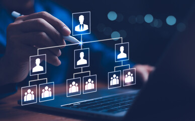 A team collaborating and planning a lead management strategy.